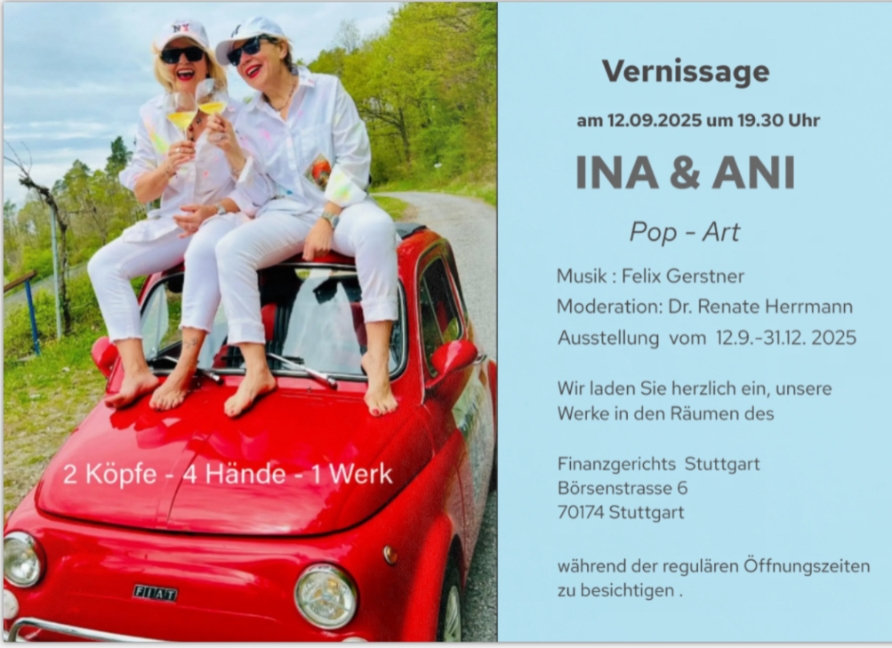 Das Bild zeigt die Künstlerinnen Ina Kappeler und Ani Spörle