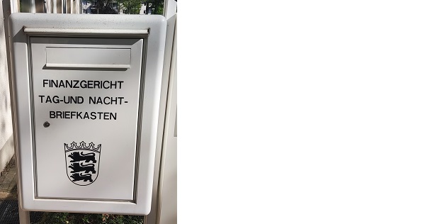 Das Bild zeigt den Nachtbriefkasten in Freiburg