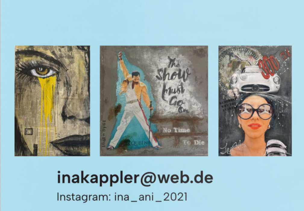 Das Bild zeigt Bilder der Künstlerinnen Ina Kappeler und Ani Spörle