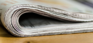 Diese Bild zeigt eine gefaltete Zeitung